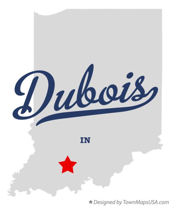 Map of Dubois Indiana IN