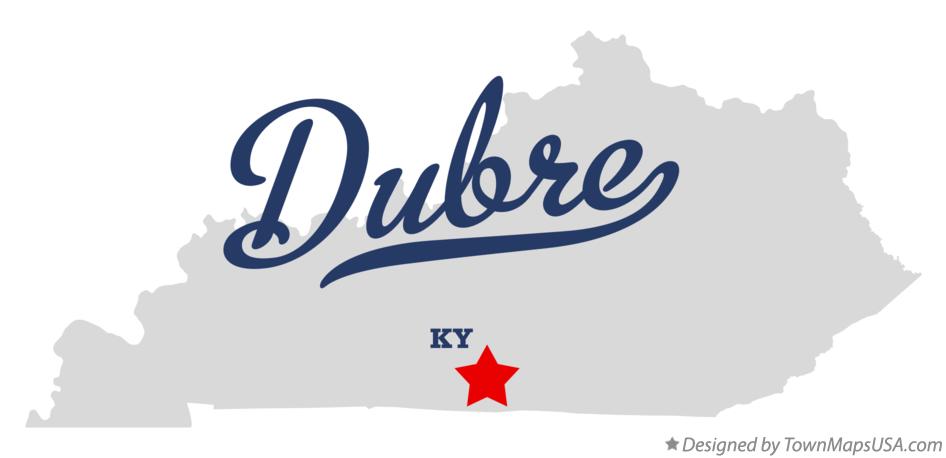 Map of Dubre Kentucky KY