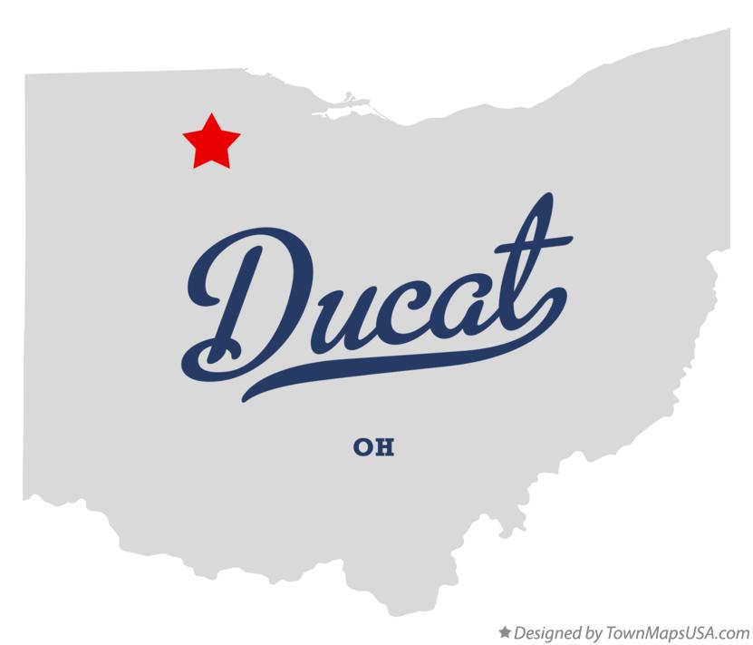 Map of Ducat Ohio OH
