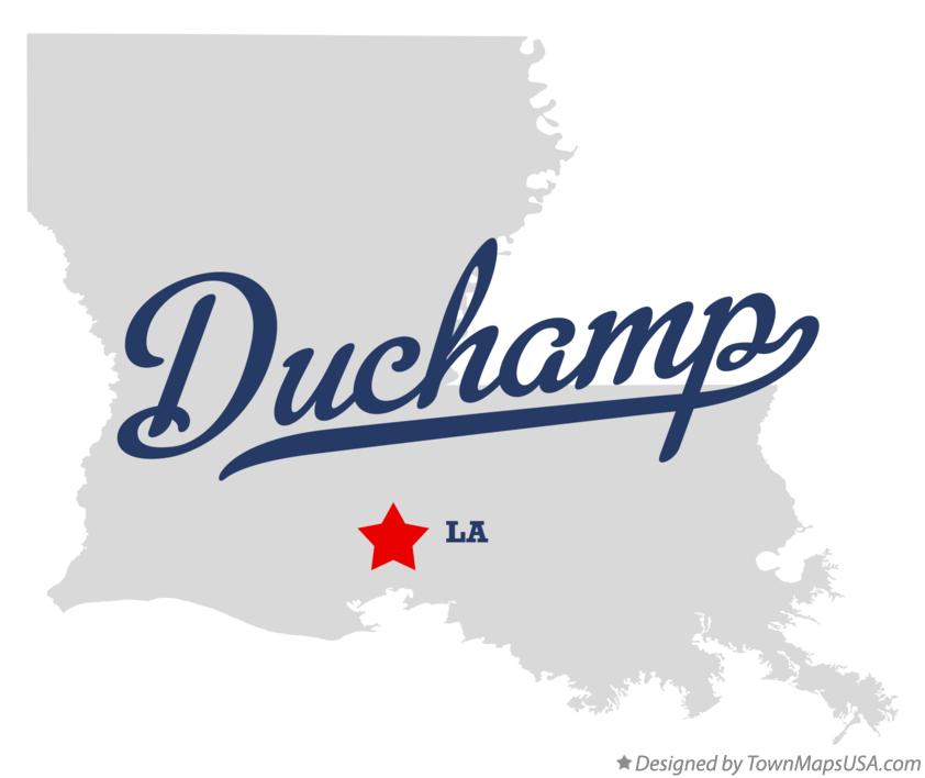 Map of Duchamp Louisiana LA