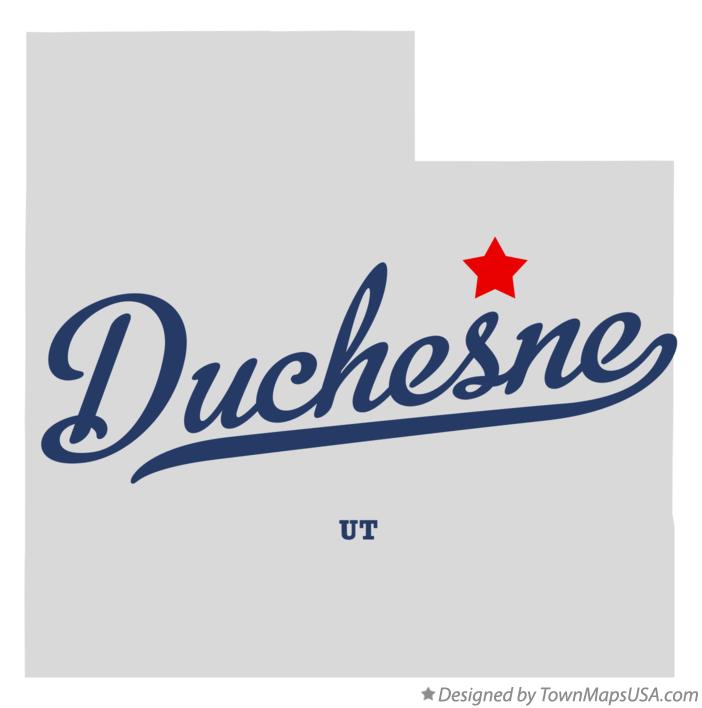 Map of Duchesne Utah UT