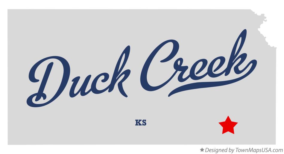 Map of Duck Creek Kansas KS