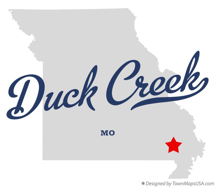 Map of Duck Creek Missouri MO