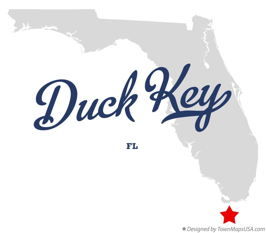 Map of Duck Key Florida FL
