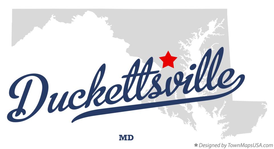 Map of Duckettsville Maryland MD