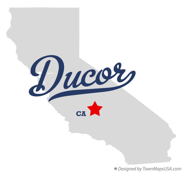 Map of Ducor California CA