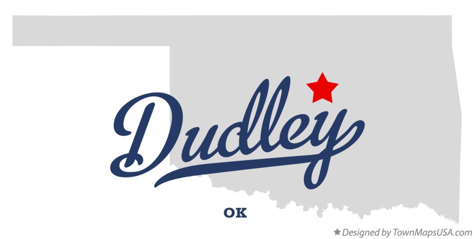Map of Dudley Oklahoma OK