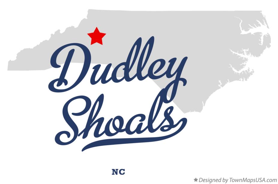 Map of Dudley Shoals North Carolina NC