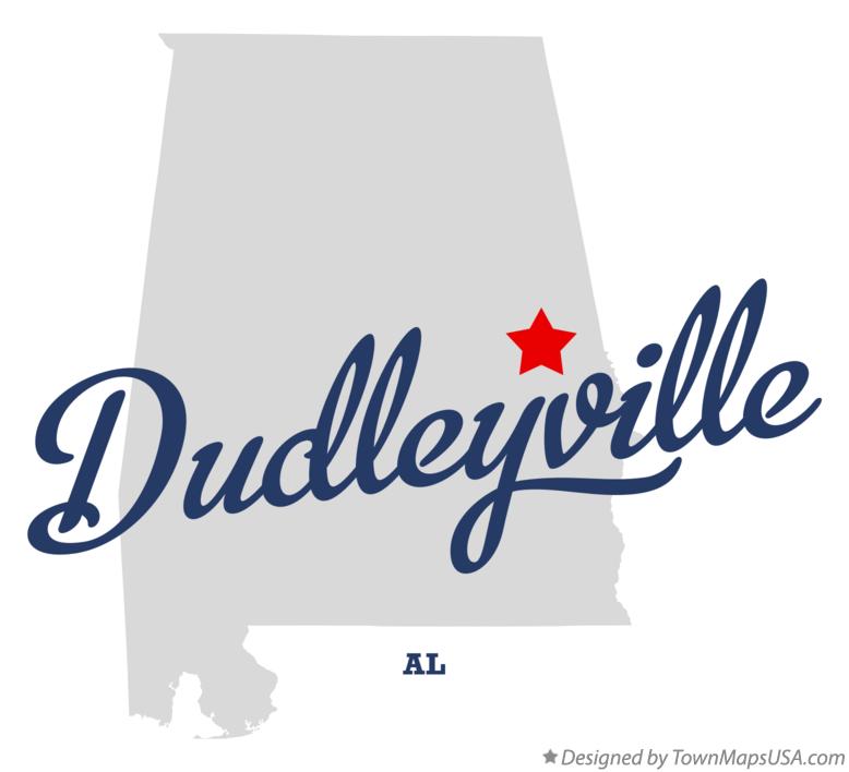 Map of Dudleyville Alabama AL
