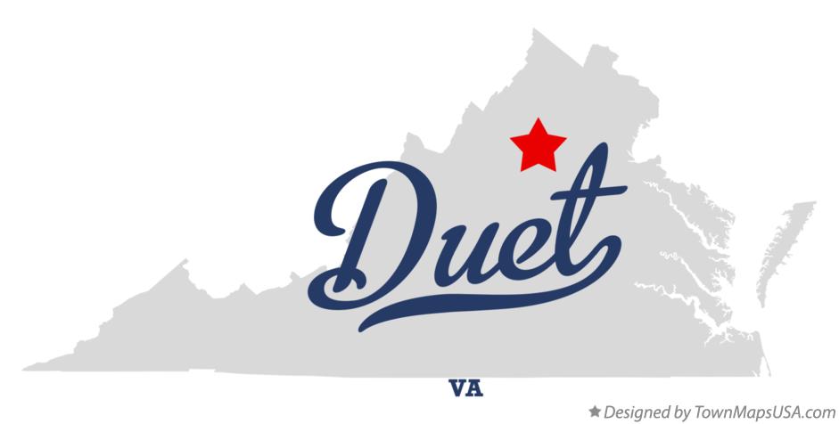 Map of Duet Virginia VA