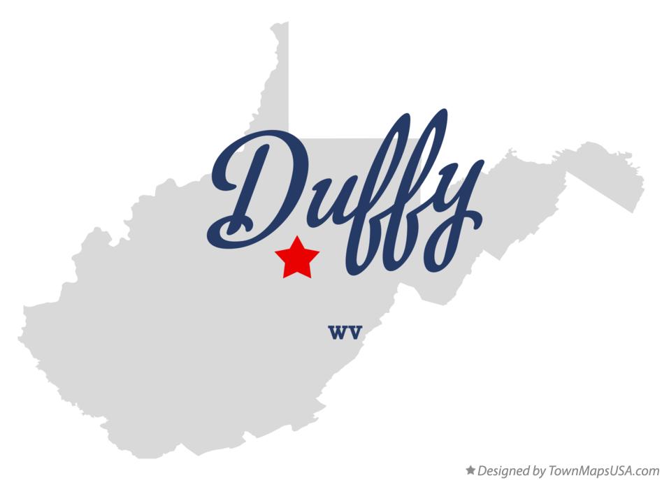 Map of Duffy West Virginia WV