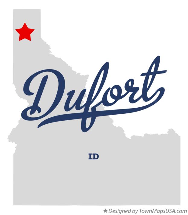 Map of Dufort Idaho ID