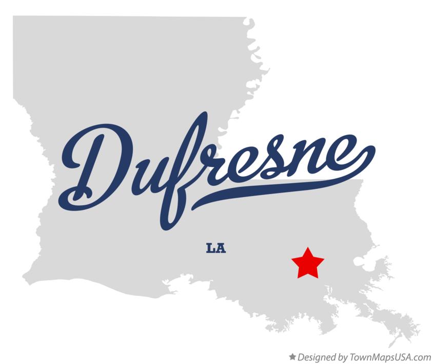 Map of Dufresne Louisiana LA