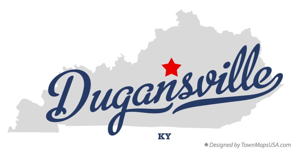 Map of Dugansville Kentucky KY
