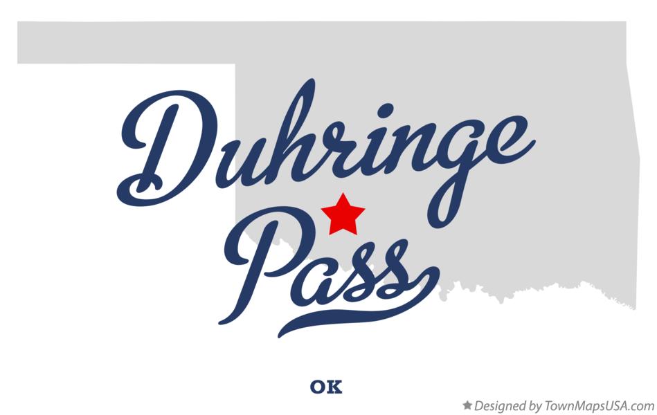 Map of Duhringe Pass Oklahoma OK