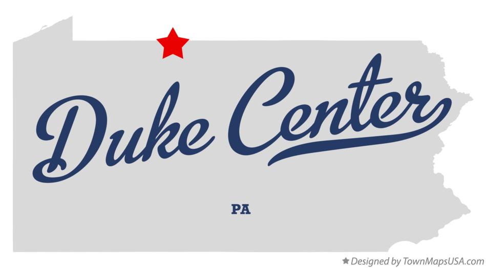 Map of Duke Center Pennsylvania PA