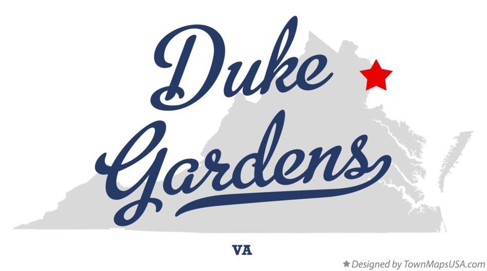 Map of Duke Gardens Virginia VA