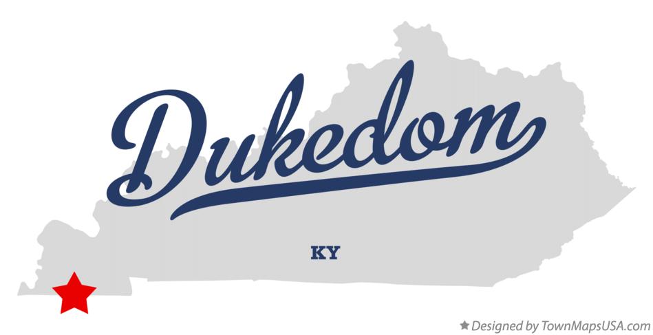 Map of Dukedom Kentucky KY