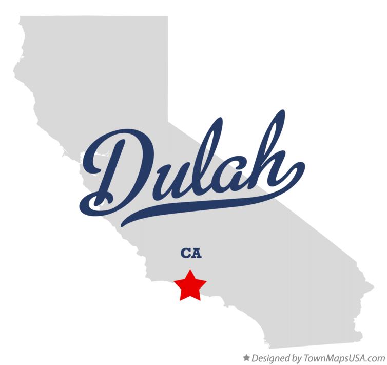 Map of Dulah California CA