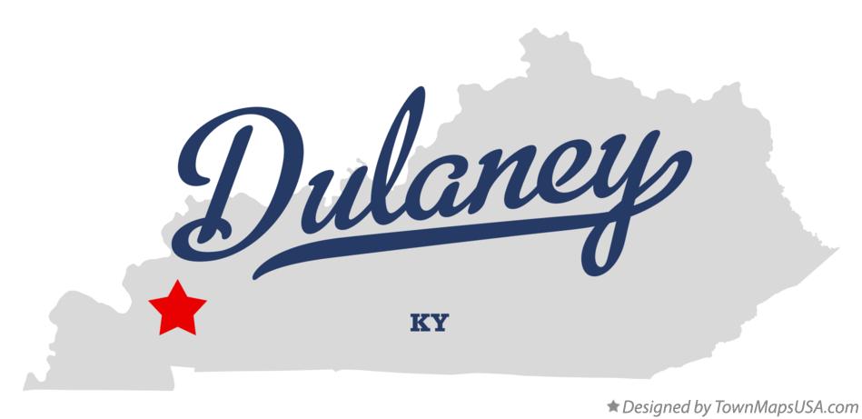 Map of Dulaney Kentucky KY