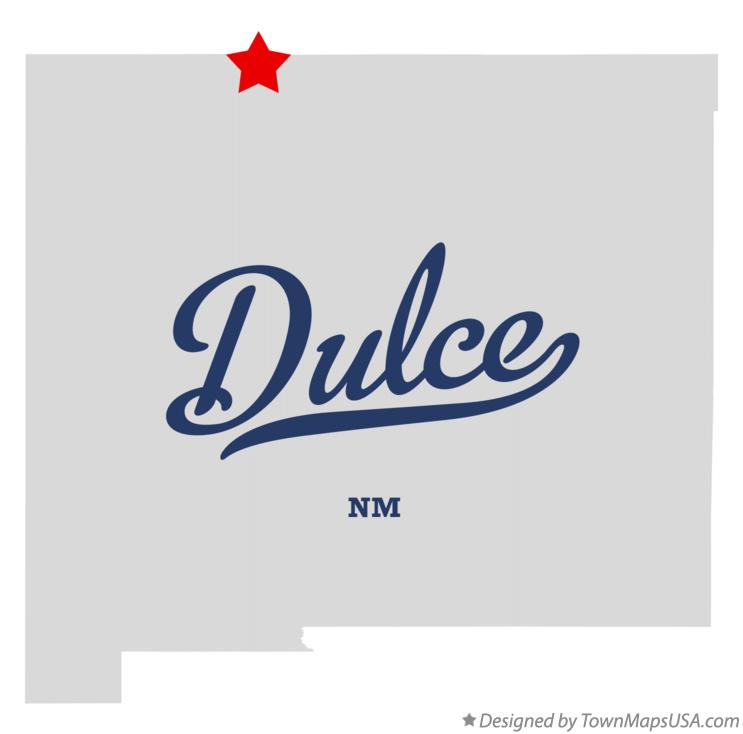 Map of Dulce New Mexico NM