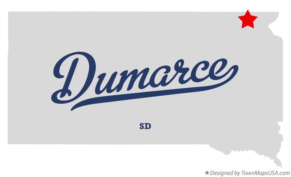 Map of Dumarce South Dakota SD