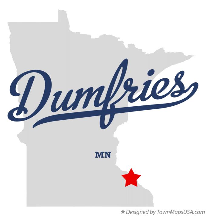 Map of Dumfries Minnesota MN