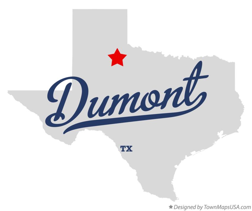 Map of Dumont Texas TX