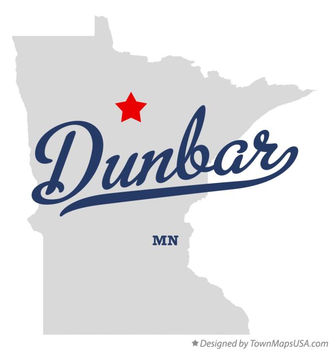 Map of Dunbar Minnesota MN