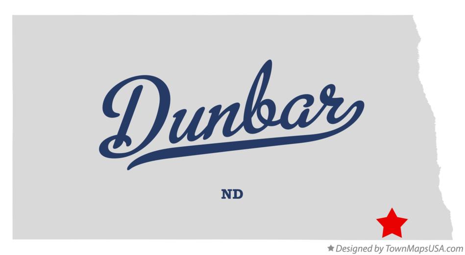 Map of Dunbar North Dakota ND