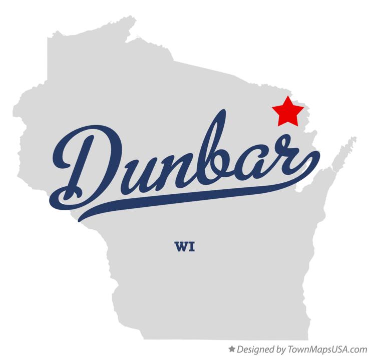 Map of Dunbar Wisconsin WI