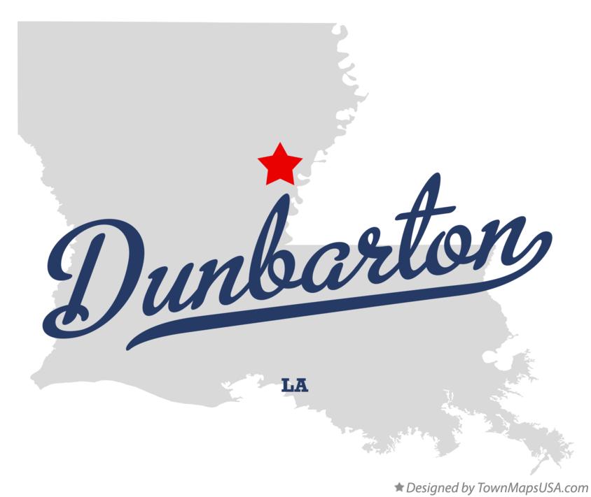 Map of Dunbarton Louisiana LA