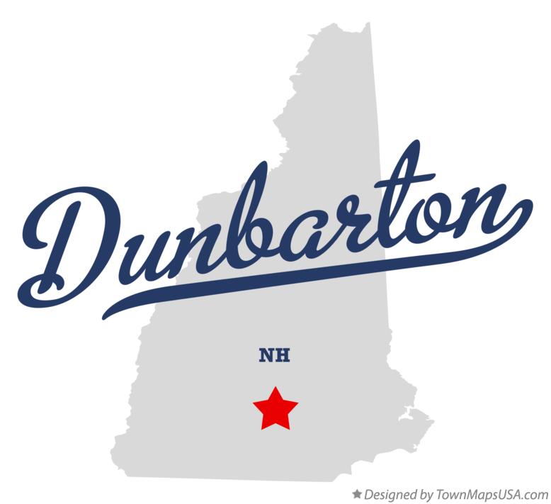 Map of Dunbarton New Hampshire NH