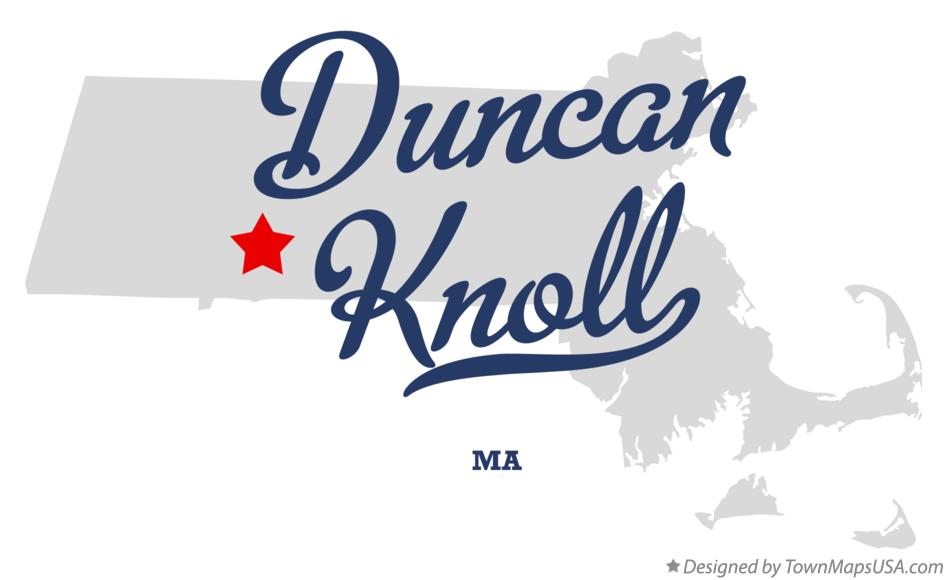 Map of Duncan Knoll Massachusetts MA