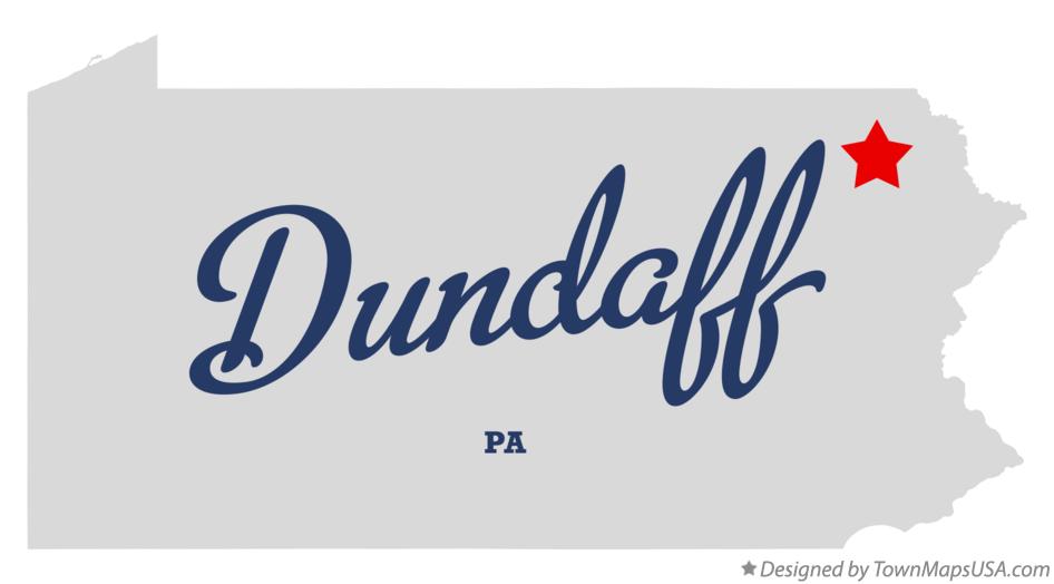 Map of Dundaff Pennsylvania PA