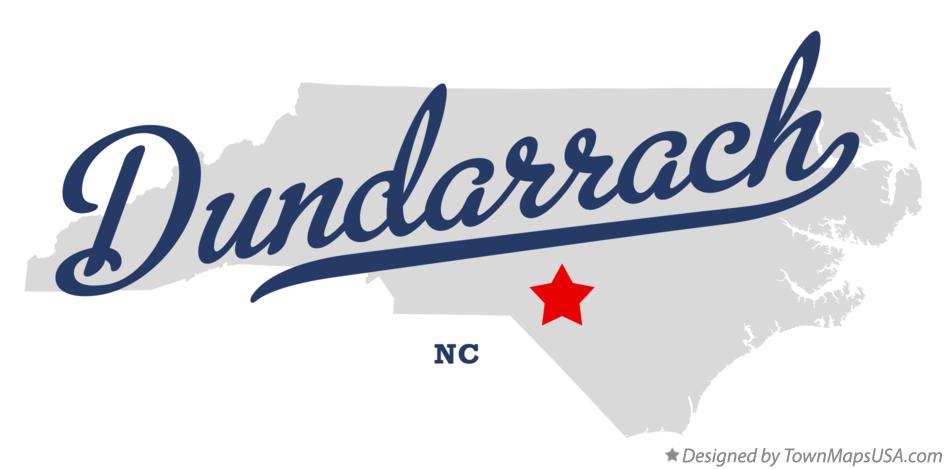 Map of Dundarrach North Carolina NC