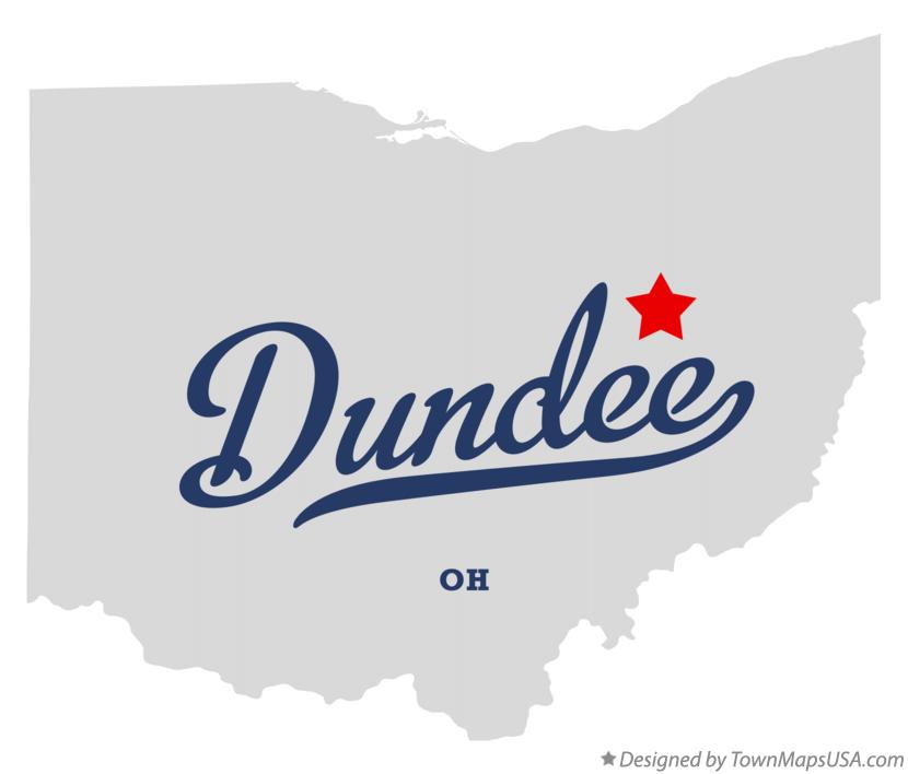 Map of Dundee Ohio OH