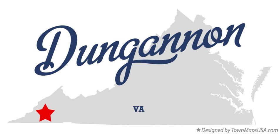 Map of Dungannon Virginia VA