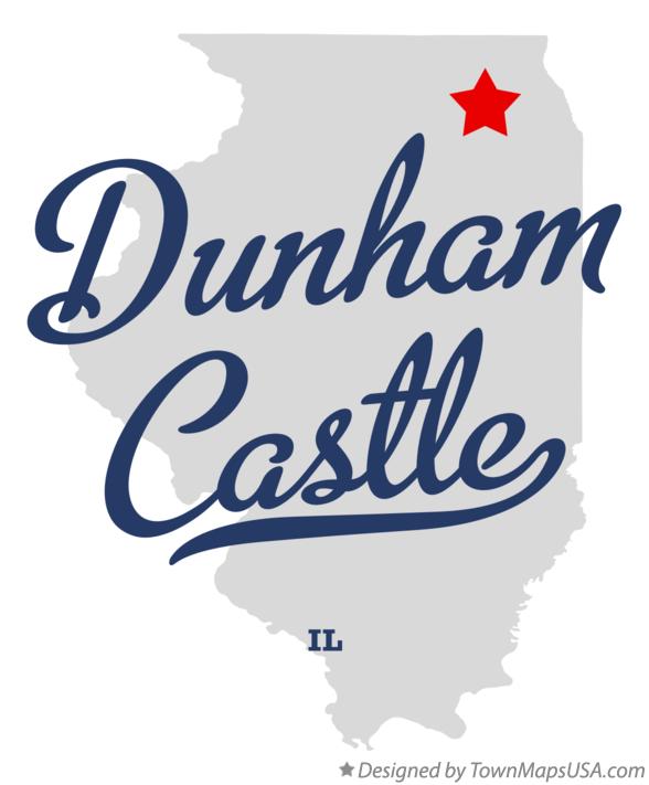 Map of Dunham Castle Illinois IL