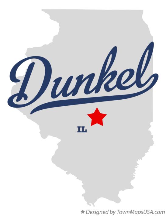 Map of Dunkel Illinois IL