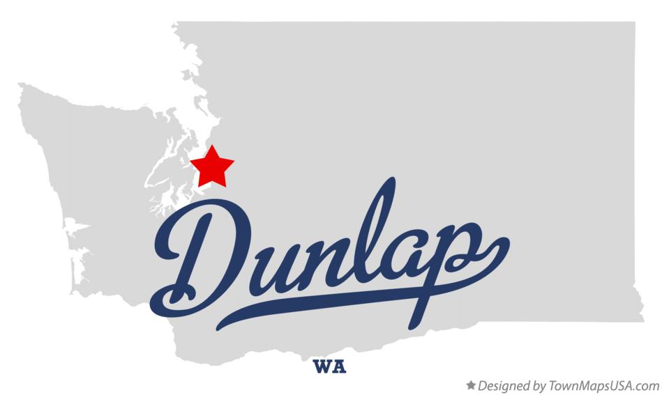 Map of Dunlap Washington WA