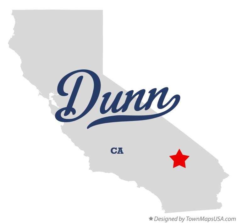 Map of Dunn California CA