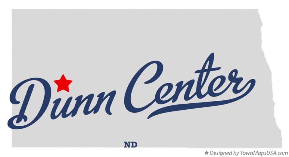 Map of Dunn Center North Dakota ND