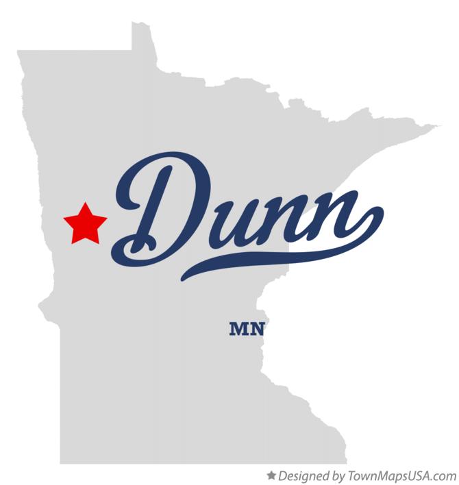 Map of Dunn Minnesota MN