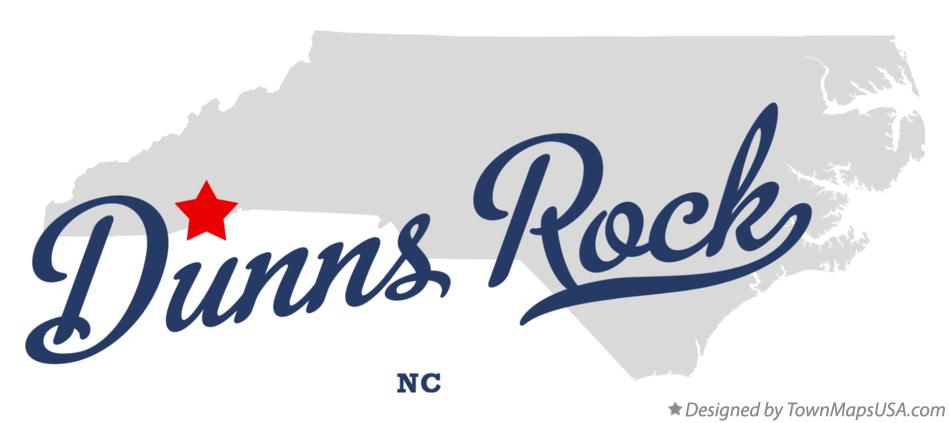 Map of Dunns Rock North Carolina NC
