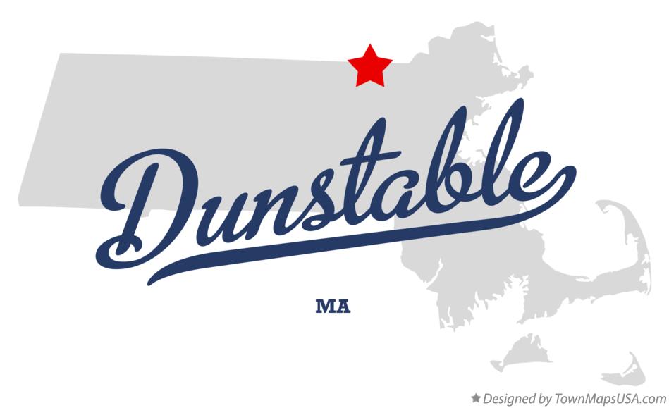 Map of Dunstable Massachusetts MA