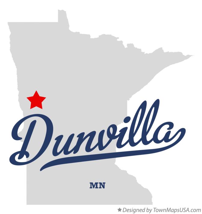 Map of Dunvilla Minnesota MN