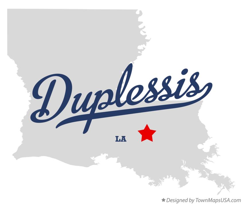 Map of Duplessis Louisiana LA