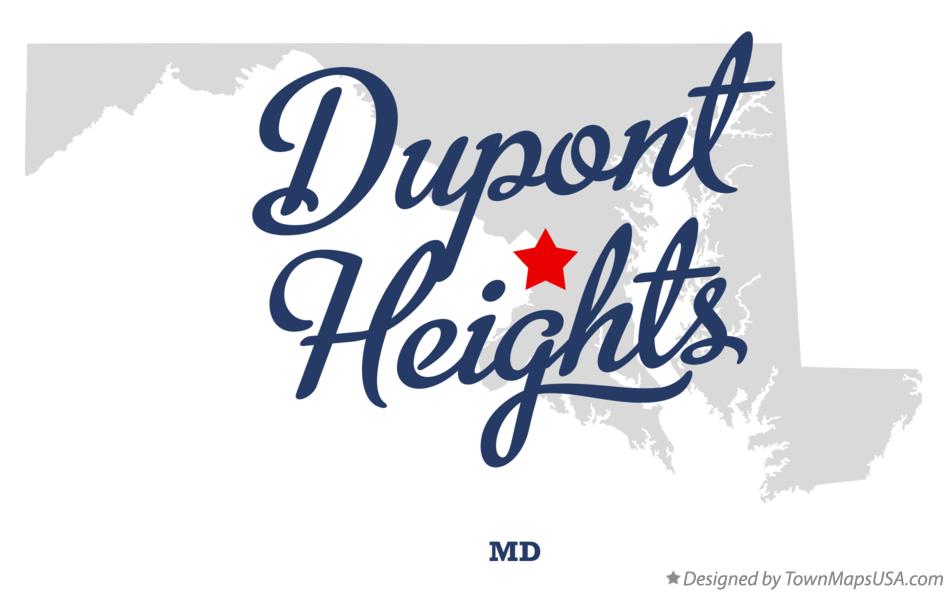 Map of Dupont Heights Maryland MD