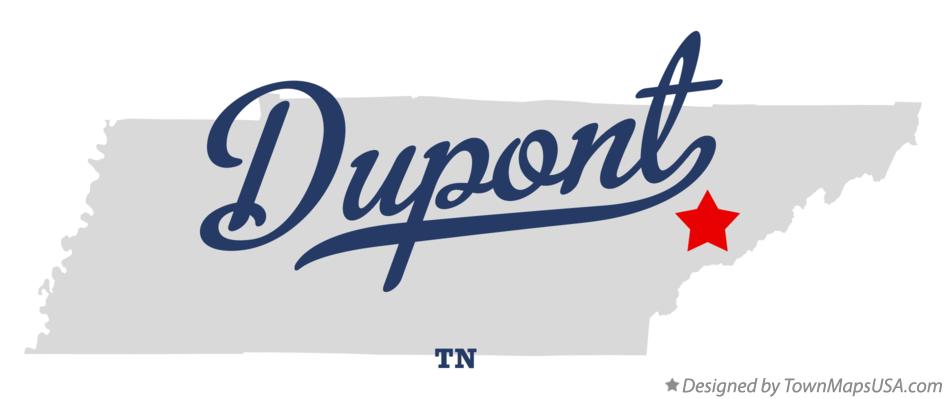 Map of Dupont Tennessee TN